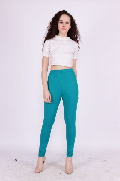 Teal Blue Churidar Leggings